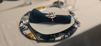 Tischset Jardim de Búzio – 6 Stück - Wendbares Design, Ø 35 cm