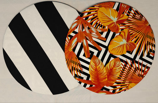 Tischset Pôr do Sol – 6 Stück - Wendbares Design, Ø 35 cm