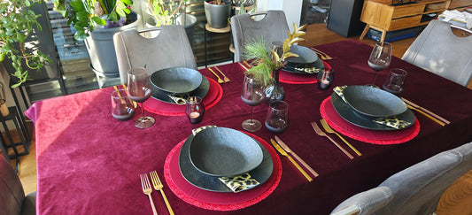 Tischset Serra Gaúcha – 4 Stück - Wendbares Design, Ø 35 cm