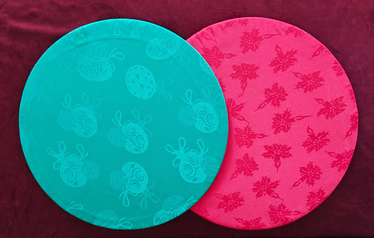 Tischset Pôr do Sol – 4 Stück - Wendbares Design, Ø 35 cm